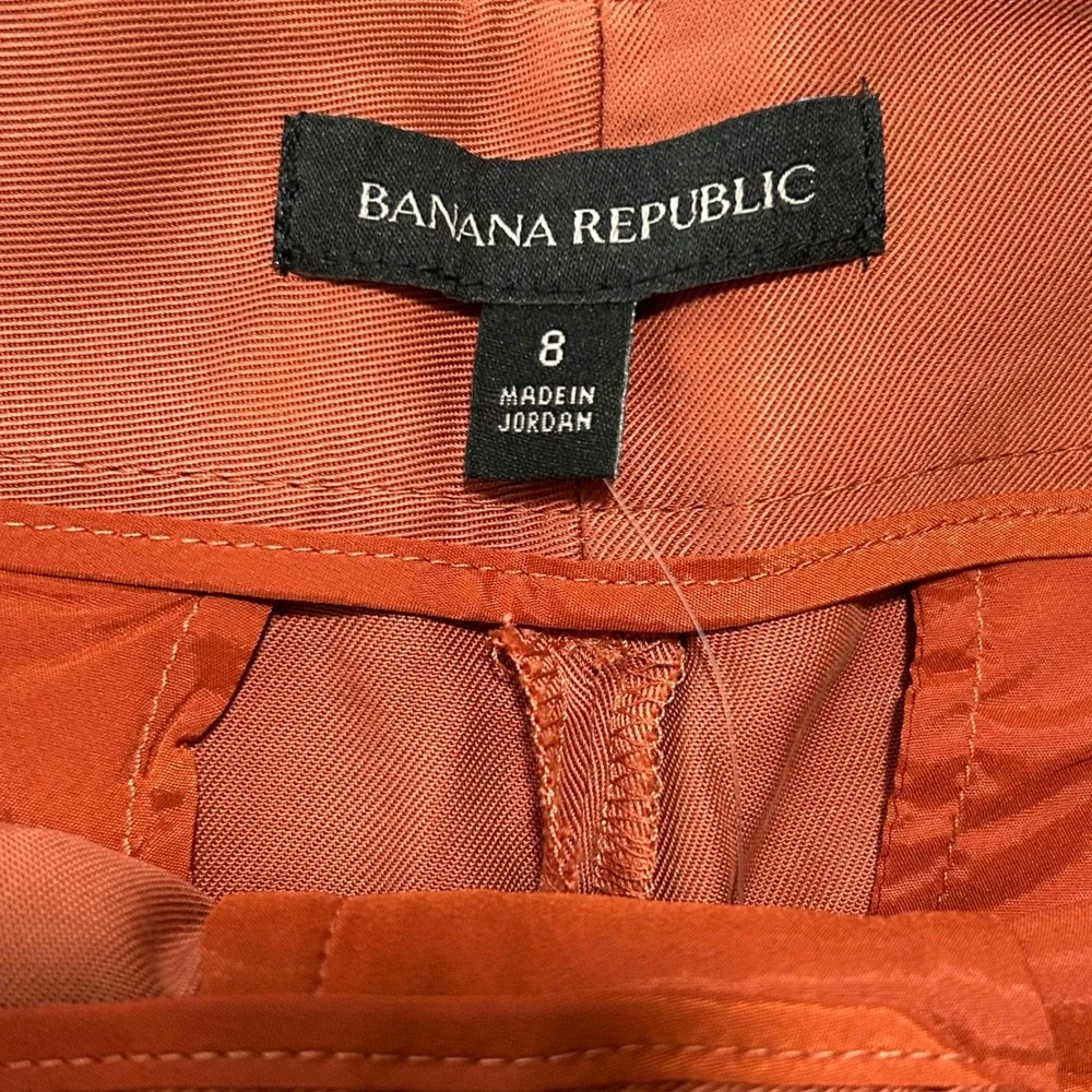 Banana Republic Women's Shorts Size 8 NWT – Rust Lyocell‎ Tailored Fit - Picture 3 of 9